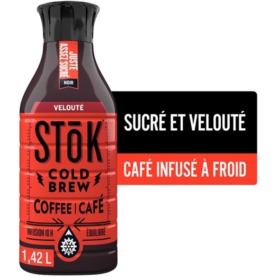 SToK café noir infusé à froid, juste assez sucre 1.42 l, 0,53 $/100ml