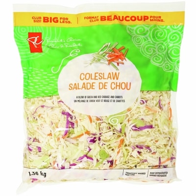 President's Choice Coleslaw Club Size 1.36 kg, $0.66/100g