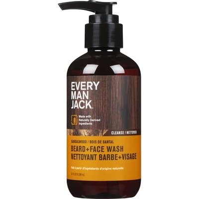 Every Man Jack Beard + Face Wash Sandalwood 200 ml, $6.00/100ml