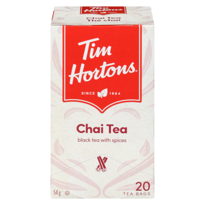 Tim Hortons Tea, Black with Spices Chai 20 Bags 20 ea, $0.30/1ea