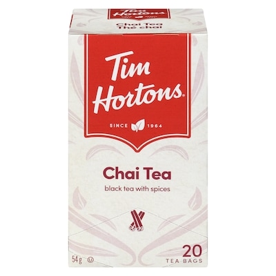 Tim Hortons Tea, Black  with Spices Chai  20  Bags 20 ea, $0.30/1ea