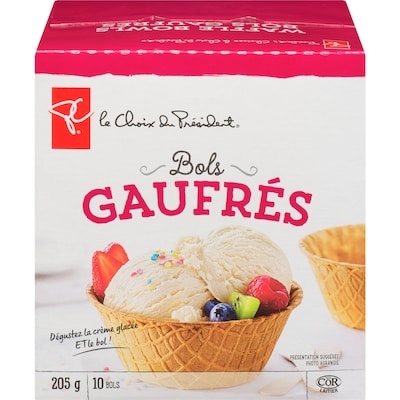 le Choix du Président Bols gaufrés 1 ea, 2,68 $/100g