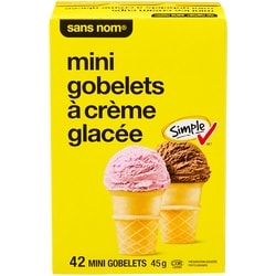 Mini gobelets à crème glacée