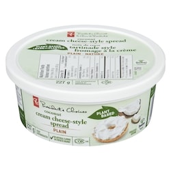 President's Choice Plant Based Coconut Cream Cheese-Style Spread 227 g, $1.54/100g