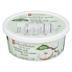 le Choix du Président Tartinade style fromage à la crème à la noix de coco À base de plantes 227 g, 1,54 $/100g