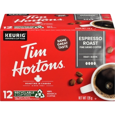 Tim Hortons K-Cup Single Serve Espresso 12 ea, $1.17/1ea