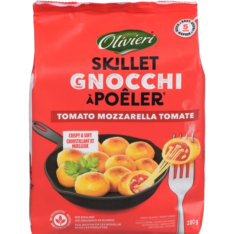 Tomato and Mozzarella Skillet Gnocchi