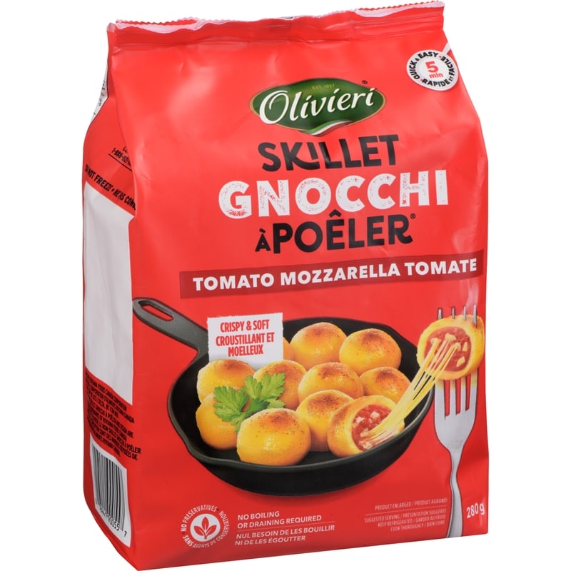 Tomato and Mozzarella Skillet Gnocchi