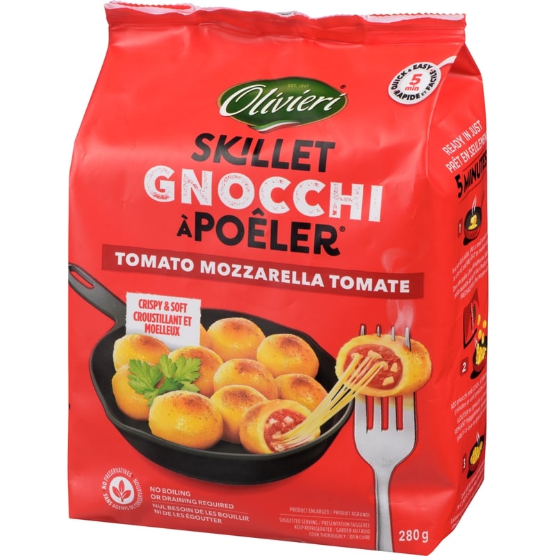 Tomato and Mozzarella Skillet Gnocchi