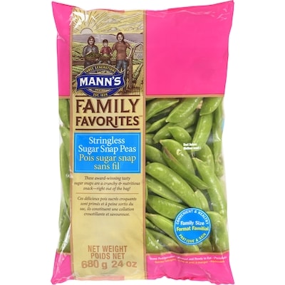 Manns Sugar Snap Peas   0.68 kg, $1.47/100g