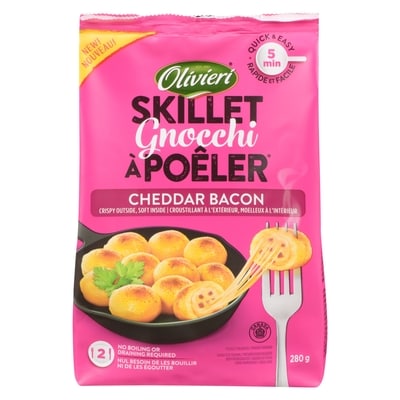 Olivieri Cheese and Bacon Skillet Gnocchi 280 g, $1.43/100g