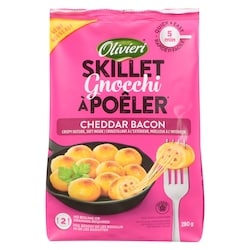 Olivieri Gnocchi à poêler frais farcis de Cheddar et Bacon 280 g, 1,43 $/100g