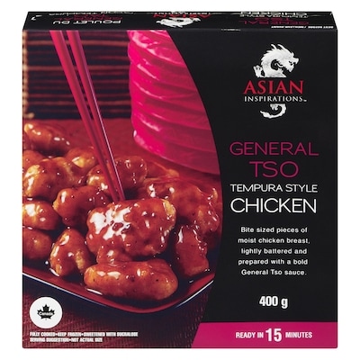 Asian Inspirations General TSO Tempura Style Chicken 400 g, $2.00/100g