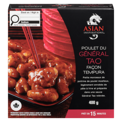 Asian Inspirations Asip Poulet General Tso Tempur 400 g, 2,00 $/100g