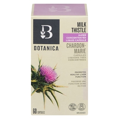 Botanica Milk Thistle Liquid Capsules  60 ea, $0.70/1ea