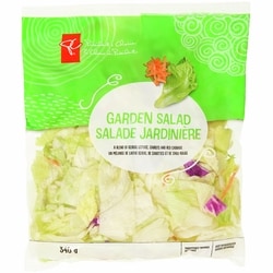President's Choice Garden Salad 0.34 kg, $1.18/100g