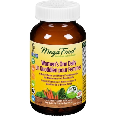 MegaFood Multi Vitamin Women's One Daily  72 ea, $1.19/1ea