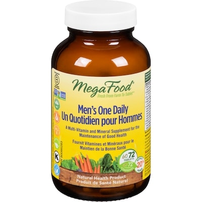 MegaFood Multi Vitamin Men's One Daily 72 ea, $1.19/1ea