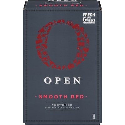 OPEN Smooth Red (ID required at pick-up) 3000 ml, $1.46/100ml