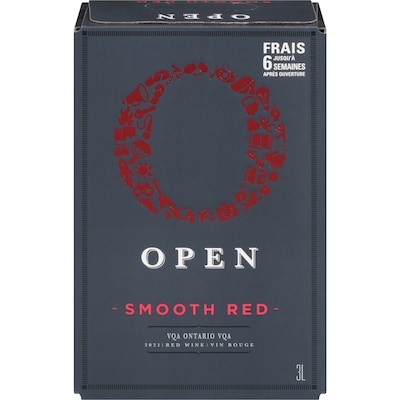 OPEN Smooth Red (Pièce d’identité requise au moment du ramassage) 3000 ml, 1,46 $/100ml