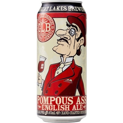 Great Lakes Brewery Bière de style anglais Pompous Ass (Pièce d’identité requise au moment du ramassage) 473 ml, 0,66 $/100ml