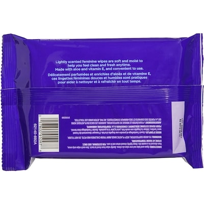 Aloe and Vitamin E Feminine Wipes 50 Pack