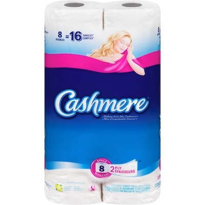 Cashmere Bathroom Tissue 2 Ply 8 Rolls 8 ea, $1.50/1ea