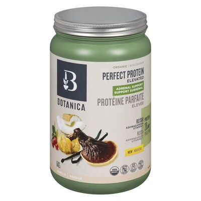 Botanica Perfect Protein Elevated Adrenal Support Vanilla Organic 642 g, $10.12/100g