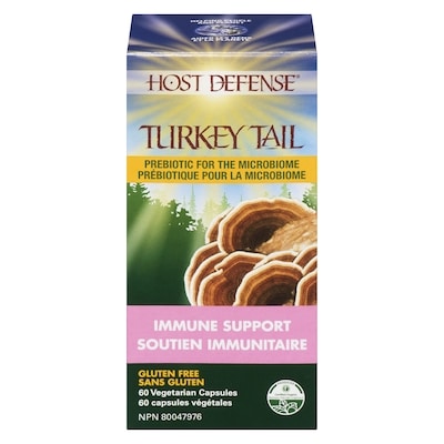 Host Defense Turkey Tail Capsules  60 ea, $1.08/1ea