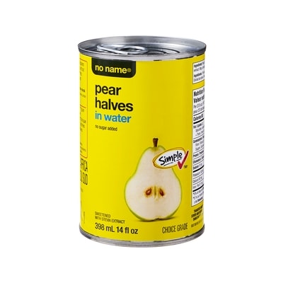 No Name Pear Halves in Water 398 ml, $0.50/100ml