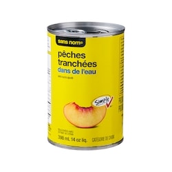 No Name Peach Slices in Water - 398 ml | Real Canadian Superstore