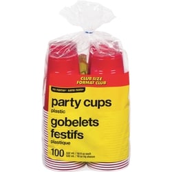Sans Nom Verres à bière, rouge, 18,5 oz, paq. de 100 1 ea, 0,13 $/1ch