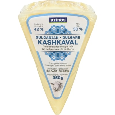 Krinos Bulgarian Kashkaval Sheep's milk 350 g, $4.00/100g