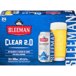 Sleeman Clear Beer (ID required at pick-up) 24x355.0 ml, $0.46/100ml