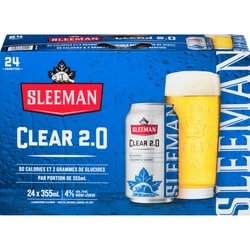 Sleemans Bière Clear (Pièce d’identité requise au moment du ramassage) 24x355.0 ml, 0,46 $/100ml