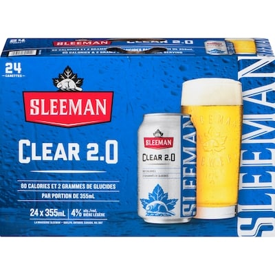 Sleemans Bière Clear (Pièce d’identité requise au moment du ramassage) 24x355.0 ml, 0,46 $/100ml