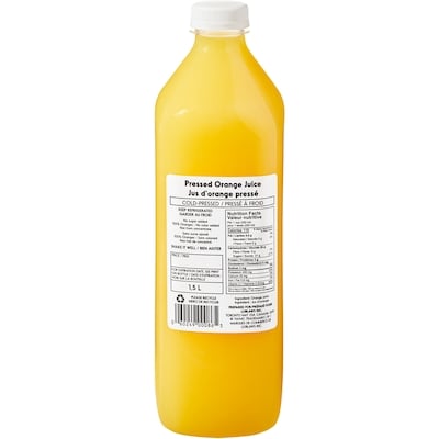 null Fresh Orange Juice 1.5 l, $1.00/100ml