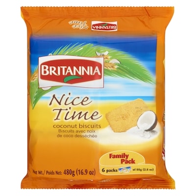 Britannia Nice Time, Cookies 480 g, $1.35/100g