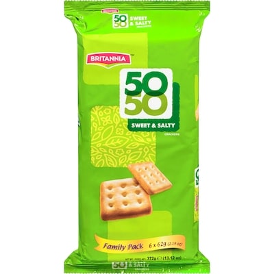 Britannia Fifty Fifty, Cookies 372 g, $0.75/100g