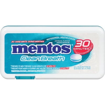 Mentos Candy Clean Breath Wintergreen 21 g, $11.90/100g