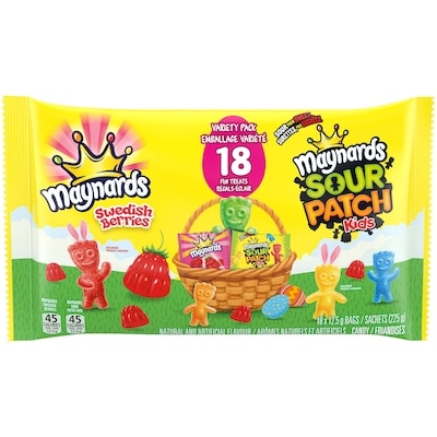 Maynards Candy Assortment for Easter (18 Fun Treat pouches) 225 g, $2.22/100g