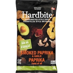 Hardbite Handcrafted-Style Chips, Paprika 128 g, $3.74/100g