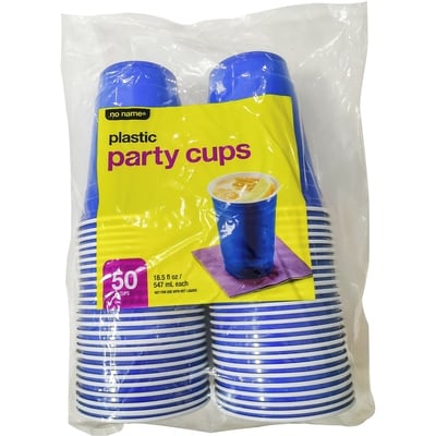 No Name 18.5Oz Blue Beer Cups 50Ct. 1 ea, $0.14/1ea