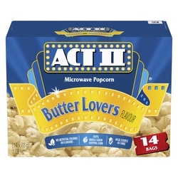 Act II Microwave Popcorn! Butter Lovers Flavour (14-78 G Bags
