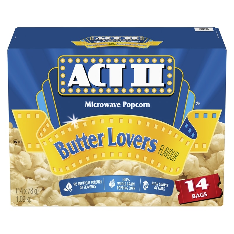 Microwave Popcorn! Butter Lovers Flavour (14-78 G Bags)