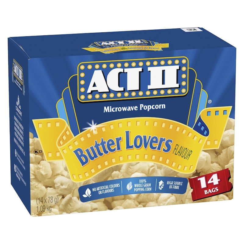 Microwave Popcorn! Butter Lovers Flavour (14-78 G Bags)