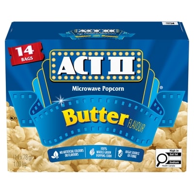 Act II Butter Microwave Popcorn 1092 g, $1.10/100g