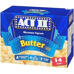 Act II Microwave Popcorn! Butter Flavour, 14 packs - 1092 g | Real