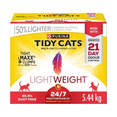 Purina Tidy Cats LightWeight Cat Litter 24/7 Performance Multi-Cat 5.44 kg, $0.48/100g