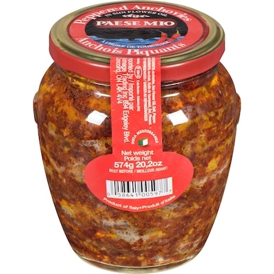 Paese Mio In Sun Flower Oil Peppered Anchovies 580 g, $2.41/100g